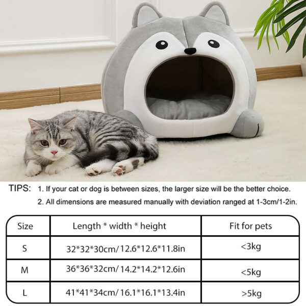 Very Soft Cat Bed Pet Basket Cat House Sofa Small Dog Lounger Cushion Kittens Cave Puppy Mat House Tent Bed Supplies For Cats - Image 3