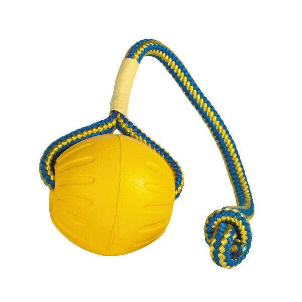 EVA pet toy ball dog floating  training dog pull ring bite resistant teeth grinding pet ball wear rope ball - Image 3