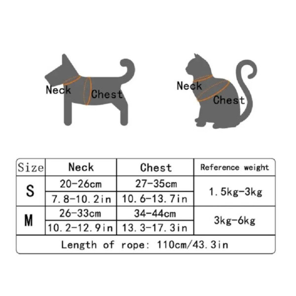 Undershirt Style Pet Leash Adjustable Cat Dog Harness Breathable Leash  Convenient Pet Vest For Small Dog Cat Supplies2025new - Image 3