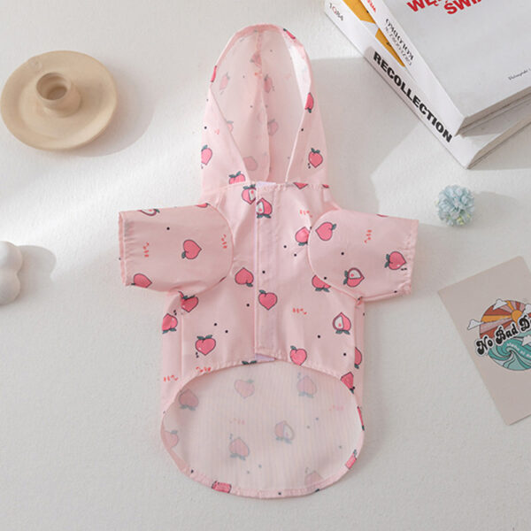 Cartoon Printed Dog Raincoat for Small Dogs Waterproof Pet Clothes Poodle Puppy Pomeranian Raincoats chubasquero para perros - Image 4