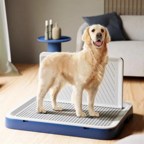 Pet Dog Toilet with Baffle Dog Potty Pan Trainer Litter Box With Removable Net Anti-Splash Pets Wc Toilet Puppy Cleaning Tool - Image 6