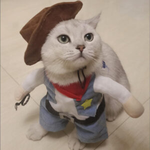 Funny Pet Cat Cosplay Costumes for Small Medium Cats Dogs Party Dressed Up Kitten Halloween Cozy Novelty Clothing Bulldog French