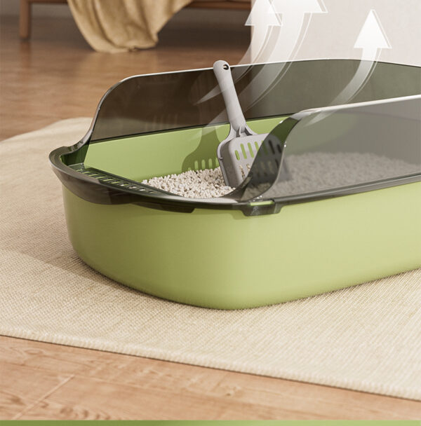 Cats Sandbox Cat Toilet Large Capacity Open Cat Litter Box Plastic Anti-Splash Cats Toilet Bedpan Cleaning Bath Basin Supplies - Image 4