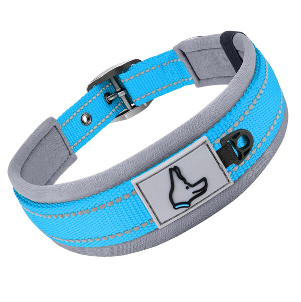 Padded Dog Collars for small Medium large Dogs Reflective Wide Pet Collars Adjustable Heavy Duty Nylon Neoprene Dog Collar - Image 16