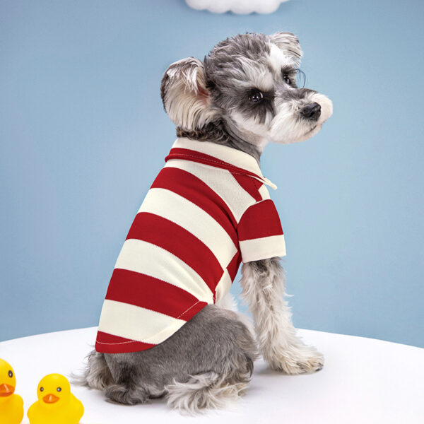 Pet Dog Polo Shirt Dog Clothes Summer Casual Clothing for Small Large Dogs Cats T-Shirt Chihuahua Pug Costumes Yorkshire Shirts - Image 5