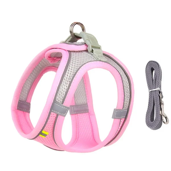 Puppy Harness Set Dog Accessories Adjustable Puppy and Cat Harness Vest French Bulldog Chihuahua Small Dog Collar Pet Leash Dogs - Image 13