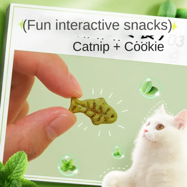 Cat Mint Biscuit Cat Eating Snack Pet Molar Nutrition Fattening Kitten Snack Adult Cat Reward - Image 4