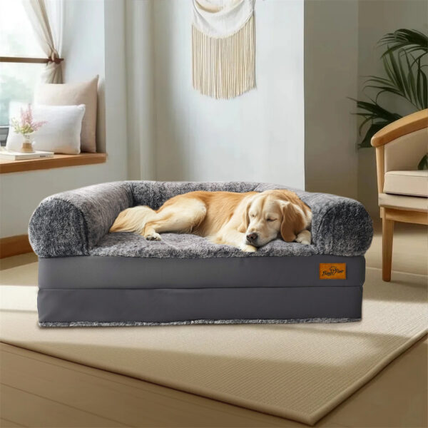 180cm Long Human-Size Giant Dog Bed Foldable Calming Pet Dog Bed Plush Cover Orthopedic - Image 5