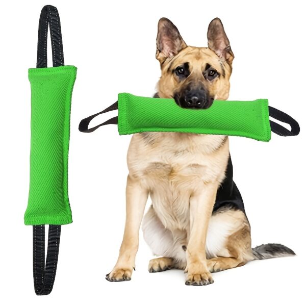 Dog Bite Tug of War Toy, a durable rally toy with 2 soft and sturdy handles,  perfect for tug of war, and puppy training - Image 9