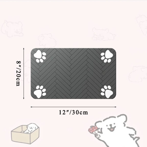 Pet Feeding Dropshipping Pet Placemat for Food and Water Bowl, with Waterproof Rubber Backing, Quick Dry Water Mat for Dog Cat - Image 8