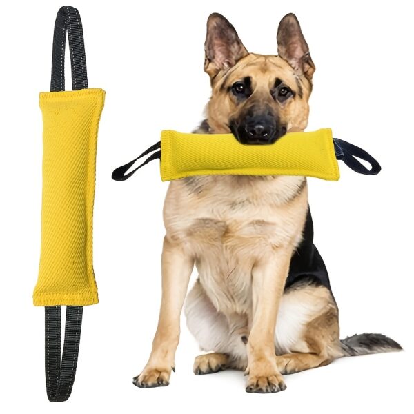 Dog Bite Tug of War Toy, a durable rally toy with 2 soft and sturdy handles,  perfect for tug of war, and puppy training - Image 8