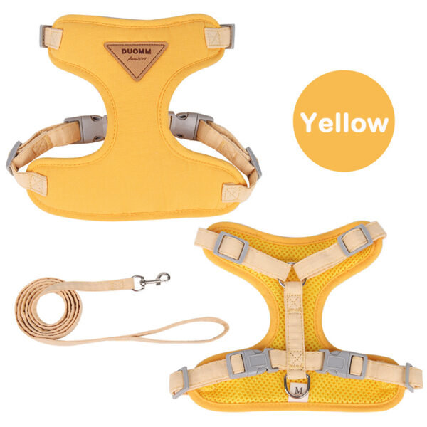 Cat Harness Leash Set Adjustable Puppy Harness Vest Escape Proof Kitten Chest Strap Chihuahua Pug Outdoor Walking Lead Leash - Image 7