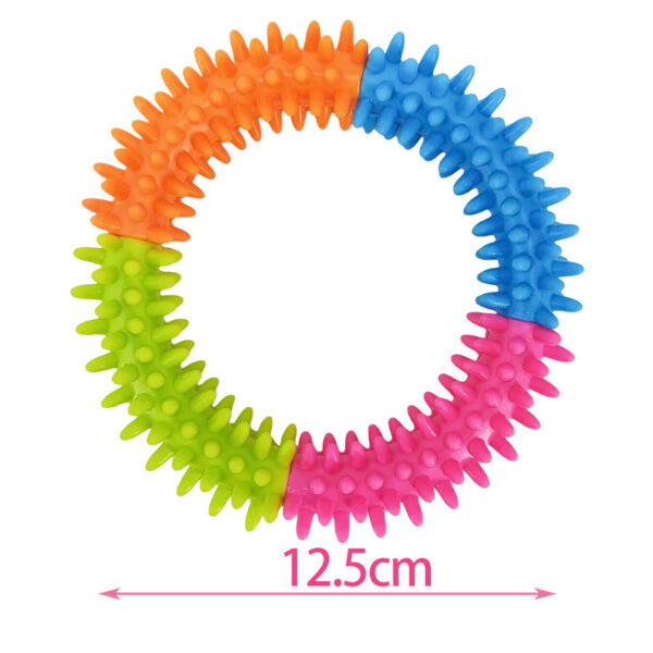 Cute Dog Toys Training Flying Discs Pet Ring Spiky Circle Ring Dog Bite-Chew Molar Cleaning Tooth Pet Supply Toy Dog Accessories - Image 8