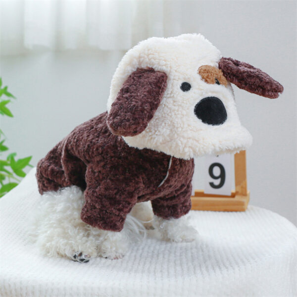 Super Soft Fleece Pet Clothing for Puppy Autumn Winter Plush Warm Dog Overalls Four Legged Dinosaur Unicorn Cosplay Cat Clothing - Image 16