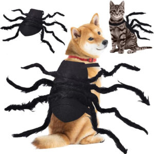 1PC Halloween Spider Decoration Costume For Pet Cats Dogs Cosplay Outfit Adjustable Halloween Party Dress up Accessories