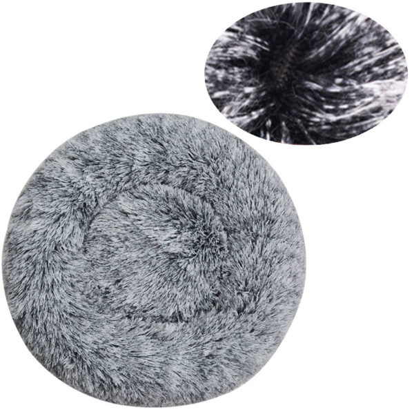 Round Dog Bed Winter Warm Cat Bed Plush Basket for Dog Washable Pet Bed for Small Medium Large Dog Sofa Cat - Image 11