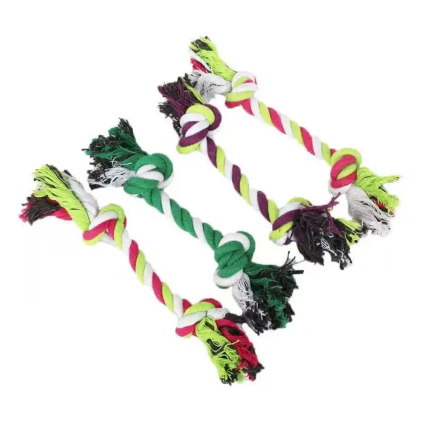 1pc Dog Toy Carrot Knot Rope Ball Cotton Rope Dumbbell Puppy Cleaning Teeth Chew Toy Durable Braided Bite Resistant Pet Supplies - Image 6