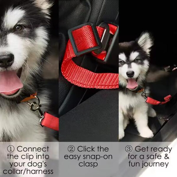 New Dog Car Seat Belt Safety Protector Travel Pets Accessories Dog Leash Collar Breakaway Solid Car Harness Pet Car Seat Belts - Image 4