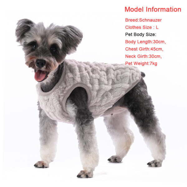 Fleece Dog Clothes For Small Medium Dogs Cats Warm Winter Pet Vest Jacket Cute Print Chihuahua Yorkie Coat Costume Puppy Outfits - Image 4