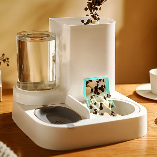 2 in 1 Cats Feeder and Water Dispenser Automatic Gravity Food Feeder and Waterer Set With Pet Feeder Water Supply Pet Supplies - Image 2