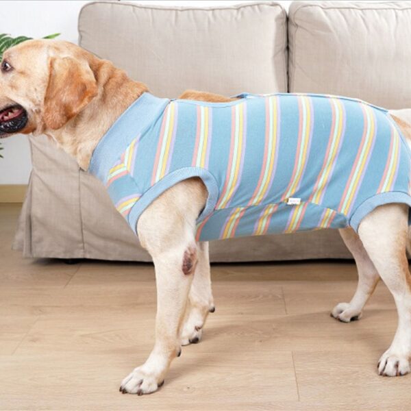 Breathable Dog Surgery Recovery Suit Soft Warm Comfortable Postoperative Clothes Thickened Neuter Anti-Lick Suit - Image 5