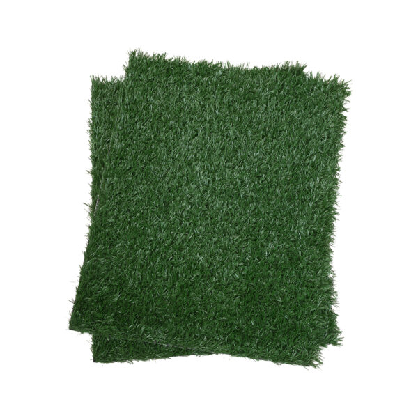 2PCS Realistic Artificial Grass Rug for Pet Potty Training, Synthetic Dog Pee Grass Turf Patch Carpet Pad for Indoor Outdoor - Image 2