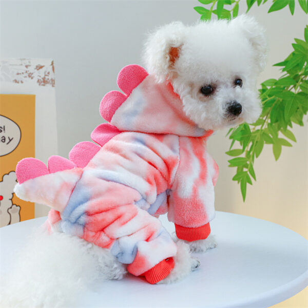 Super Soft Fleece Pet Clothing for Puppy Autumn Winter Plush Warm Dog Overalls Four Legged Dinosaur Unicorn Cosplay Cat Clothing - Image 8