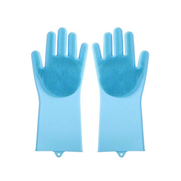 Pet Grooming Gloves Dog Cat Bathing Cleaning Glove Shampoo Scrubber Clean Soft Silicone Hair Removal Glove Hand Skin Protection - Image 7