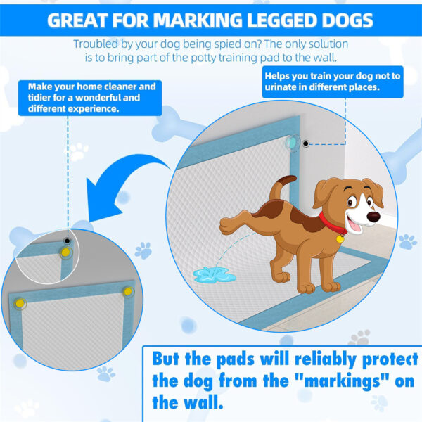 2 dog urine pad magnetic fixators, pet urine pad fixing buckles, portable fixators for dog toilets - Image 2