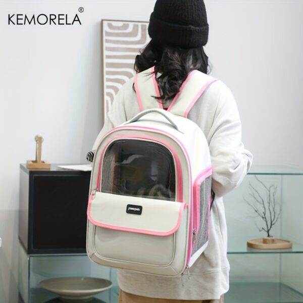 KEMORELA Pet Backpack for Cats And Dogs Large Outdoor Transparent Capsule Breathable Carrying Bag Pet Supplies - Image 4