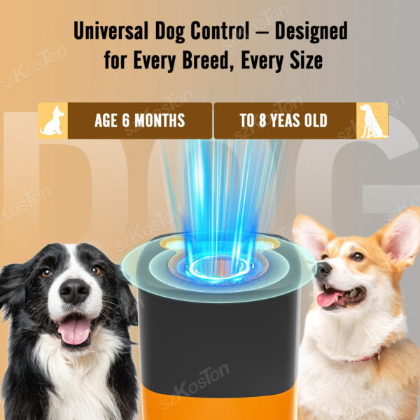 Portable Ultrasonic Dog Repeller with Strobe Light Rechargeable Bark Control Device for Training Anti-Barking & Chasing Dogs - Image 3