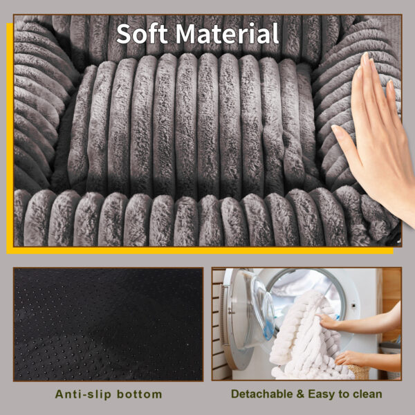 Cute high-end cat sofa bed, furry cat sofa lounge chair, detachable and washable, suitable for dogs and cats - Image 6