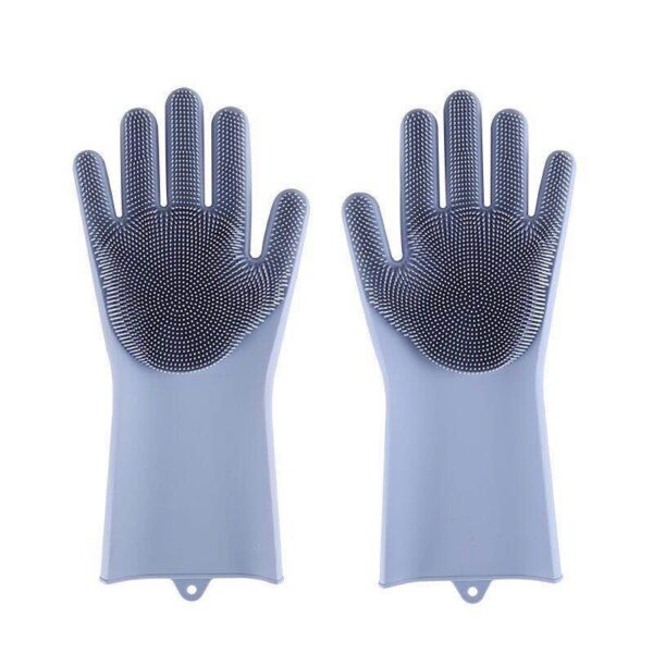 Pet Grooming Gloves Dog Cat Bathing Cleaning Glove Shampoo Scrubber Clean Soft Silicone Hair Removal Glove Hand Skin Protection - Image 8