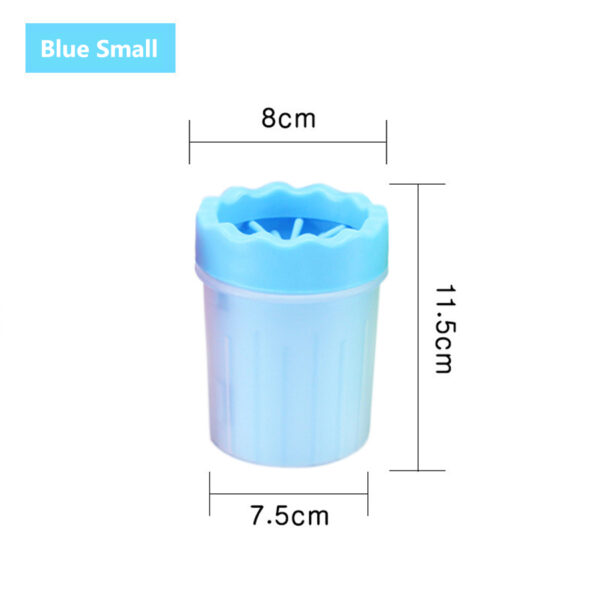 1Pc Pet Plastic Foot Wash Cup S L XL Large size silicone brush Dog cat clean foot mud removable cleaning Foot - Image 14