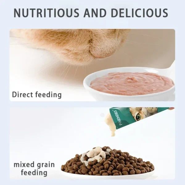 60 Pieces/Box Cat Snacks Cat Strips Whole Box Cat Snacks Tuna Chicken Cat Fattening Pet Snacks Cat Food Cat Food Snack - Image 4