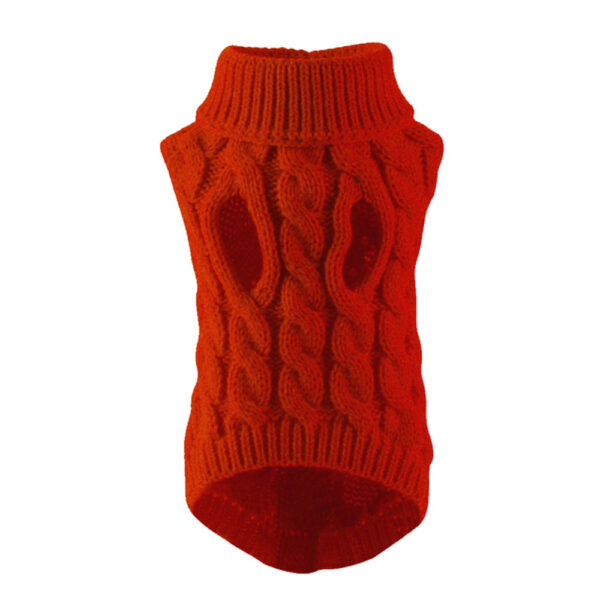 New Pet Small Pet Dog Clothes Sweater Fashion Autumn Winter Solid Fried Dough Twists Knitting Warm Comfort Clothing Wholesale - Image 12