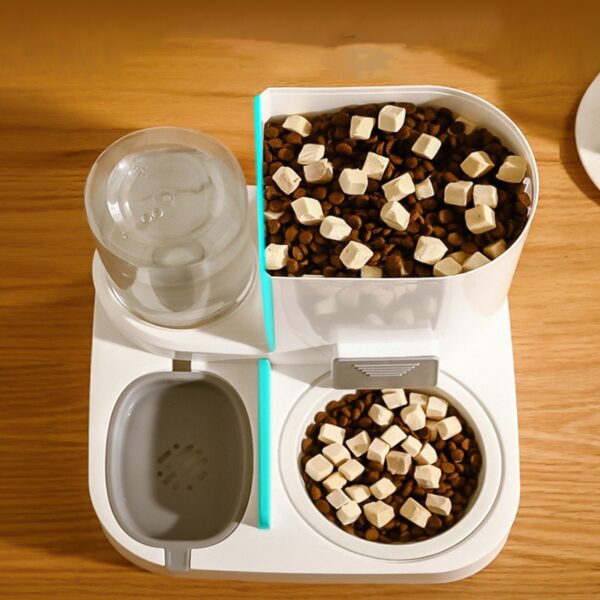 2 in 1 Cats Feeder and Water Dispenser Automatic Gravity Food Feeder and Waterer Set With Pet Feeder Water Supply Pet Supplies - Image 3