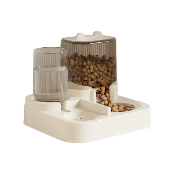 Automatic Cat Feeder & Water Fountain Set - Food Grade Plastic - for Cats & Dogs - Gravity Feed Design - Image 6