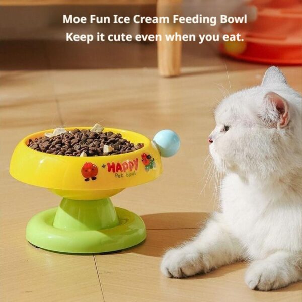 Cute Stainless Steel Pet Bowl Non-Slip Durable Cat Food Bowl Dog Bowl Protects Cervical Spine for Kittens And Dogs - Image 4