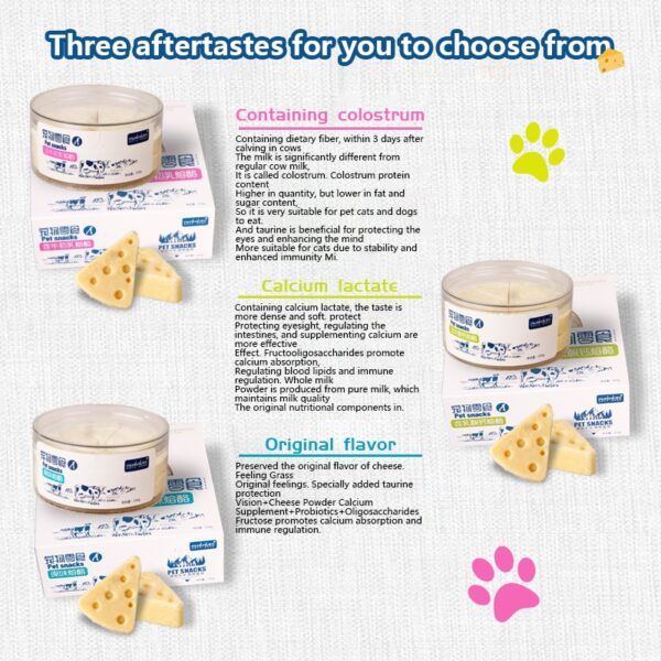 Pet Freeze-dried Food High Calcium Cheese Rich in Nutrients Cat Dog Snacks Aid Digestion Snacks Calcium Supplements Dairy tablet - Image 6