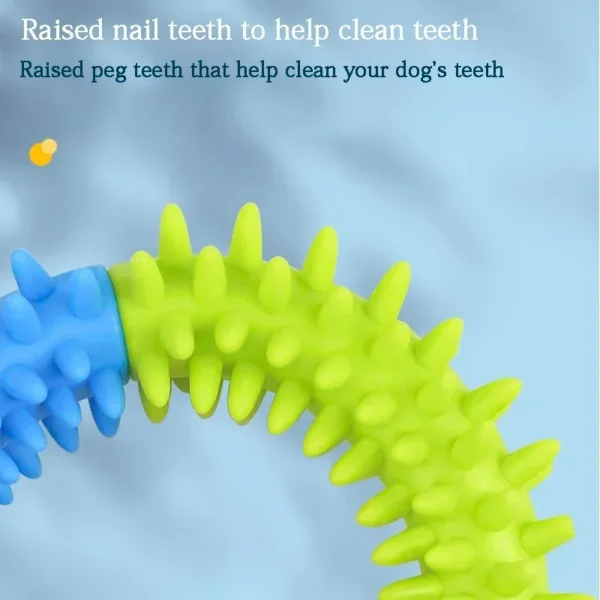 Cute Dog Toys Training Flying Discs Pet Ring Spiky Circle Ring Dog Bite-Chew Molar Cleaning Tooth Pet Supply Toy Dog Accessories - Image 6