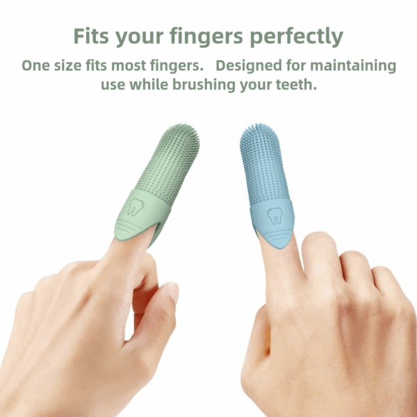 Dog Toothbrush, 360° Cleaning Finger Toothbrush for Dogs, Food Grade Silicone Dog Finger Toothbrush for Dogs & Cats Dental Care - Image 4