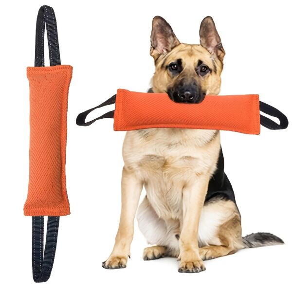 Dog Bite Tug of War Toy, a durable rally toy with 2 soft and sturdy handles,  perfect for tug of war, and puppy training - Image 7