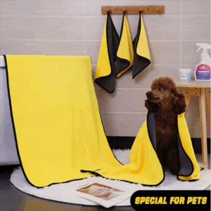 New Pet Dog Absorbent Towel Microfiber Dog Bathing Towel Dog Bathrobes Wiping Cloth