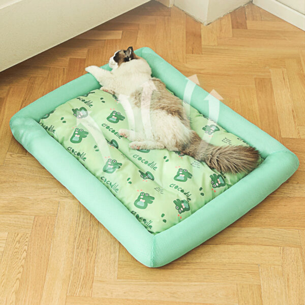 MADDEN  Summer Cooling Pet Cat Bed Cushion Ice Pad Dog Sleeping Square Mat for Puppy Dogs Cats Pet Kennel Top Quality Cool Cold - Image 3