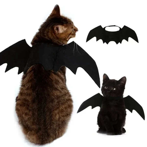 Creative Cute Pet Clothes Black Bat Wings Carrier Costume Cosplay Cat and Dog Party Pet Supplies Cosplay - Image 4
