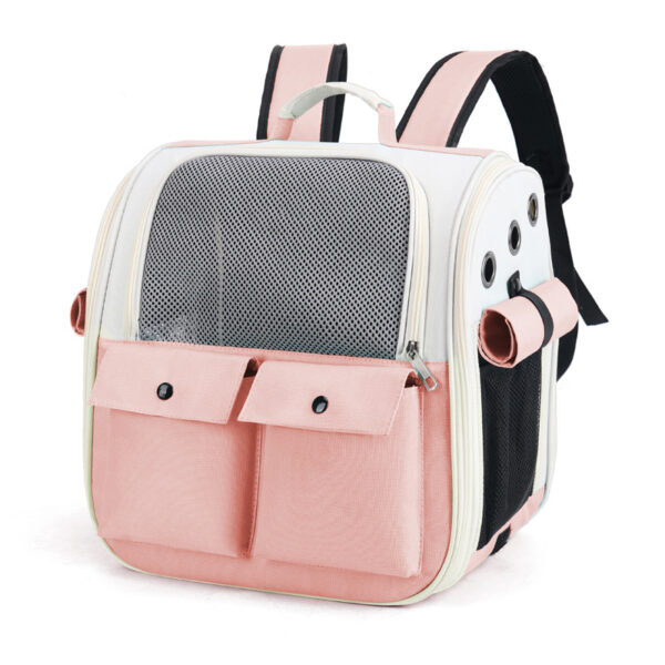 Ventilation Large Capacity Cat Carrier Backpack Adjustable Strap Pet Carrying Bag Foldable Cat Backpack for Outdoor Travel Pet - Image 9