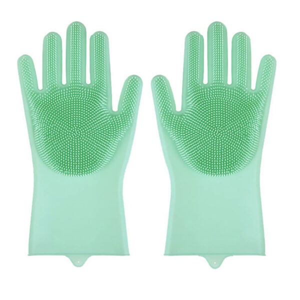 Pet Grooming Cleaning Gloves Dog Cat Bathing Shampoo Glove Scrubber Magic Dishwashing Cleanner Sponge Silicon Hair Removal Glove - Image 8