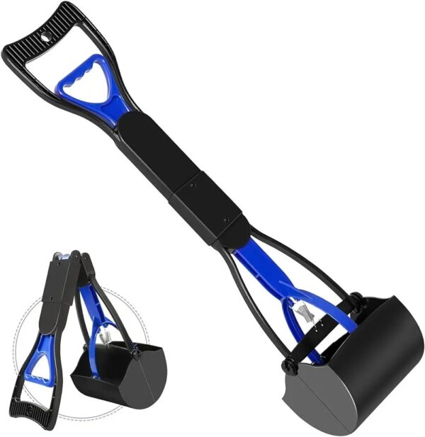 Dog Poop Grabber Pooper Scooper Long Handle Large Folding Design Fecal Shovel Picker Fecal Collector Cleaning Tool Pet Suppl Dog - Image 10