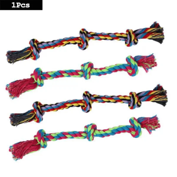 1pc Dog Toy Carrot Knot Rope Ball Cotton Rope Dumbbell Puppy Cleaning Teeth Chew Toy Durable Braided Bite Resistant Pet Supplies - Image 15
